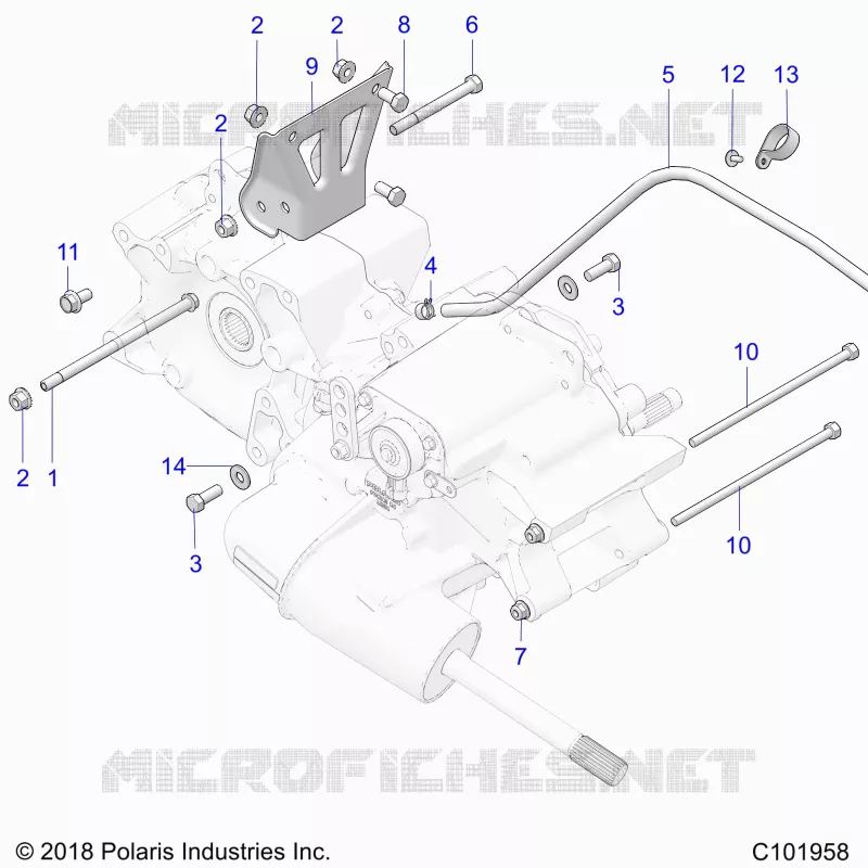 DRIVE TRAIN, MAIN GEARCASE MOUNTING