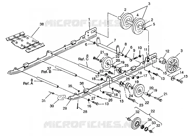 SUSPENSION ASSEMBLY XLT SP 0940667 (4925022502021A)