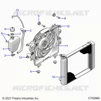 ENGINE, KÃŒHLSYSTEM, RADIATOR, FAN & OVERFLOW BOTTLE