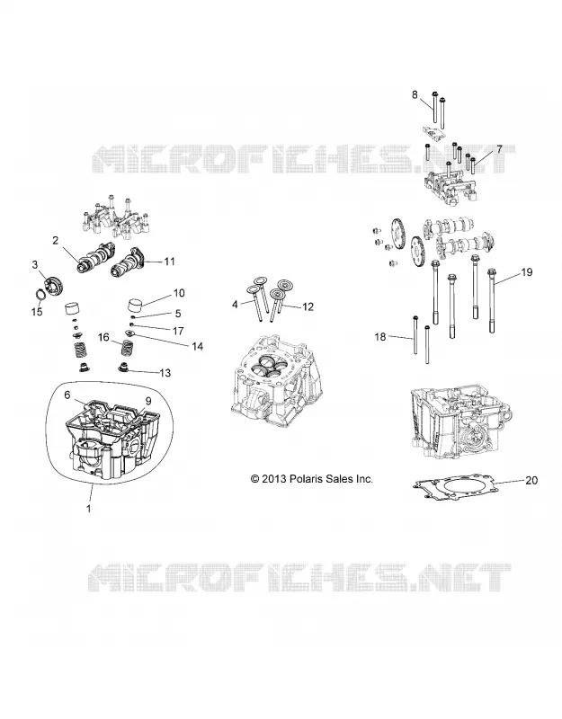 ZYLINDER HEAD, CAMS AND VALVES