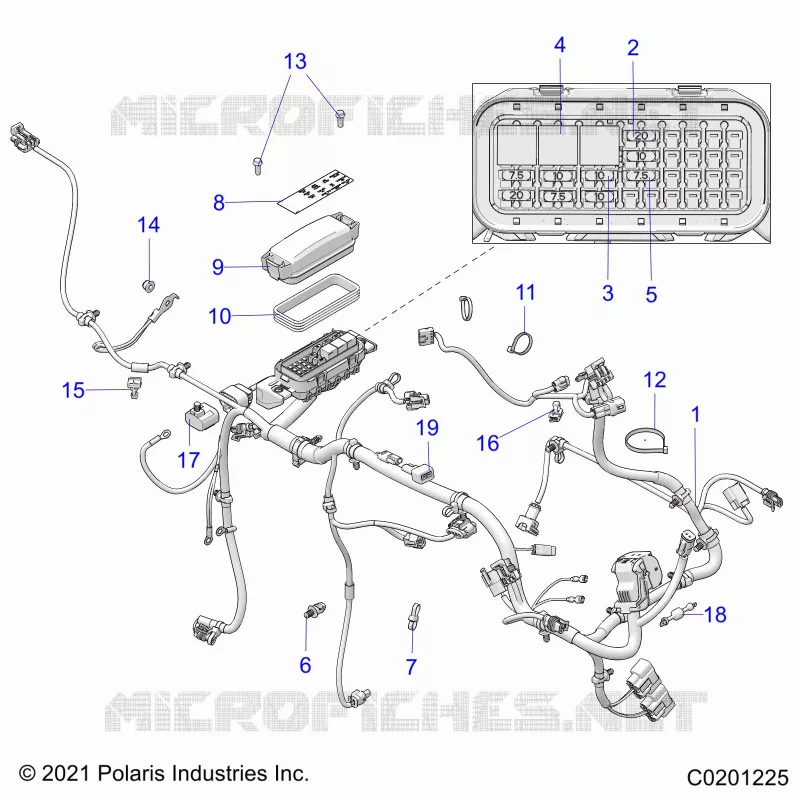 ELEKTRIC, WIRE HARNESS AND FUSES