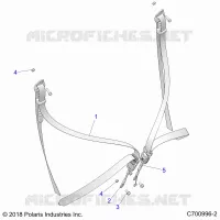 SITZ BELT AND MOUNTING, TRACTOR