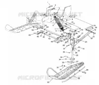 FRONT SUSPENSION AND SKI SUPER SPORT 0960743 (4932183218B001)