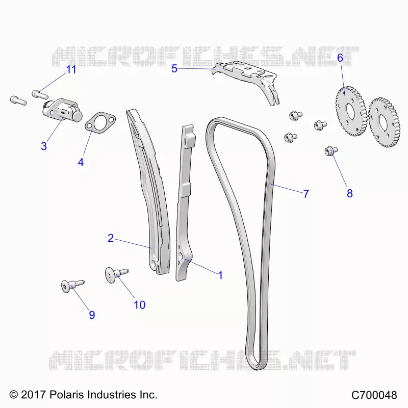 CAM CHAIN AND TENSIONER