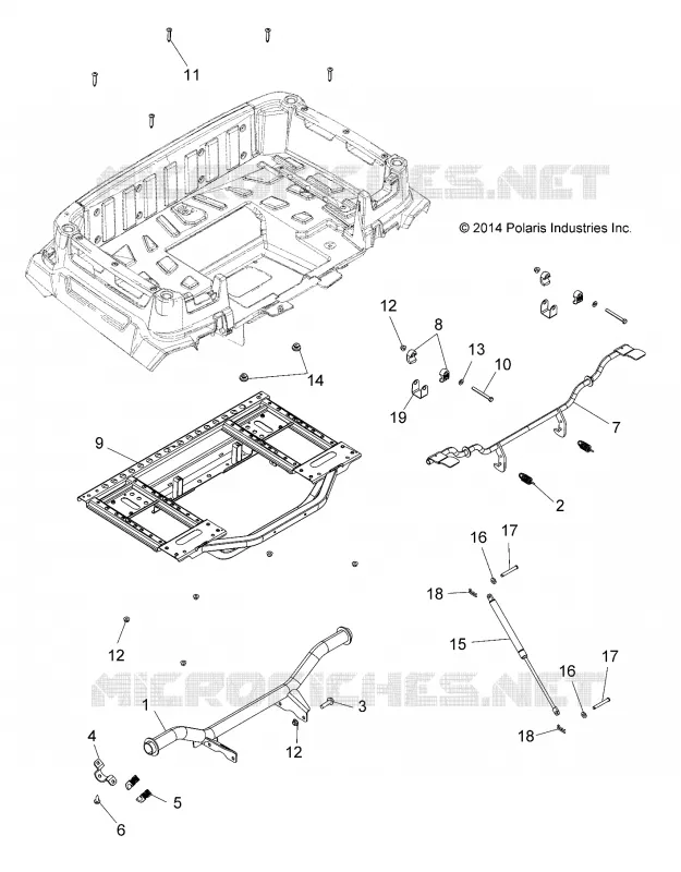 KAROSSERIE HINTEN BOX FRAME AND PIVOT