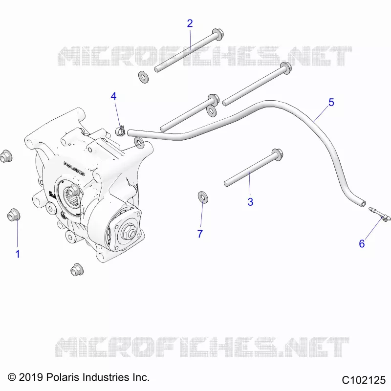 ANTRIEB, GEARCASE MOUNTING, REAR