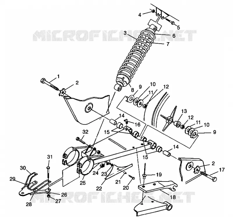 Schwingarm   SCHOCK Magnum 2X4 W98AA42A (4945524552B010)
