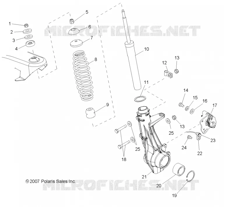 FRONT SUSPENSION STREBE