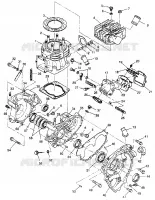CRANKCASE AND ZYLINDER XPLORER 400L W97CC38C (4939753975C013)