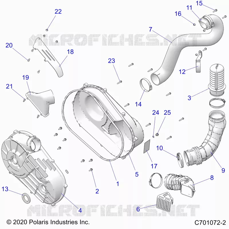 ANTRIEB, CLUTCH COVER AND DUCTING