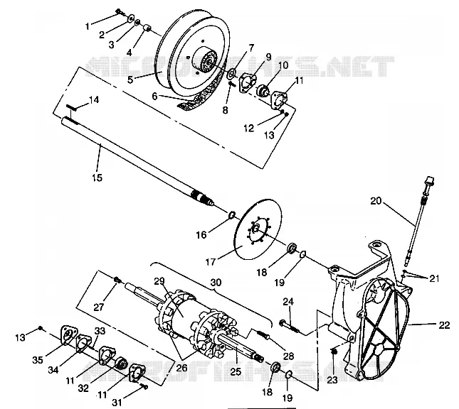 ANTRIEB ASSEMBLY 440 XCR SP 0941660 (4927082708019A)