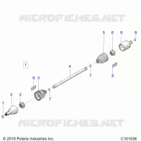 DRIVE TRAIN, GETRIEBE VORNE SHAFT