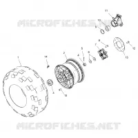 WHEELS, REAR TIRE AND BRAKE DISC