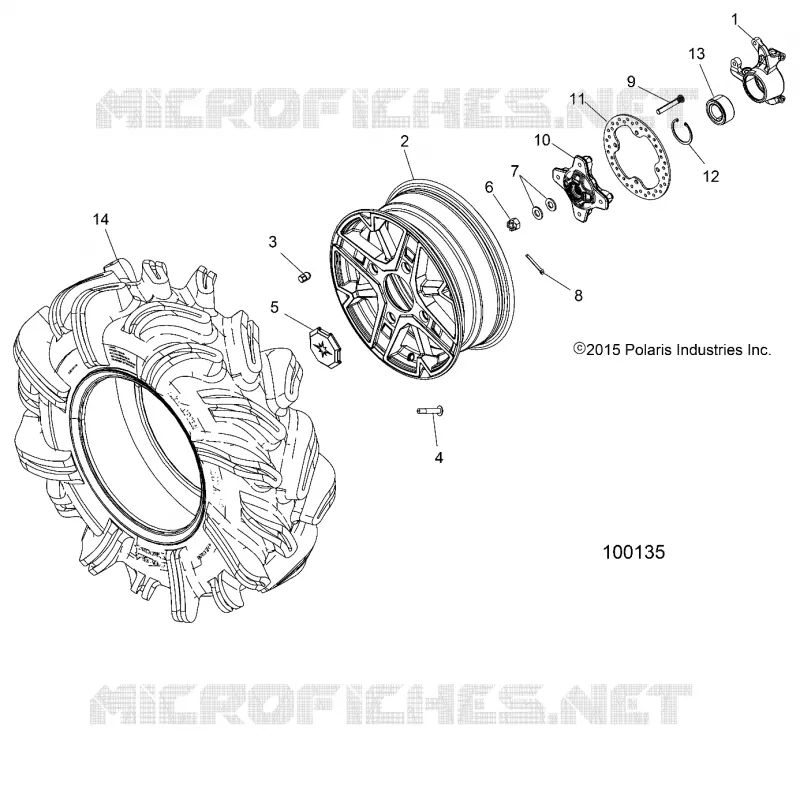 RADS, FRONT AND HUB