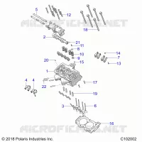 ZYLINDER HEAD, CAM AND VALVES
