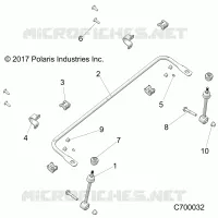 FRONT SUSPENSION STABILIZER BAR- R18RRE99A9/AX/AM/AS/A1/B9/BX/BM/BS/B1 (C700032)