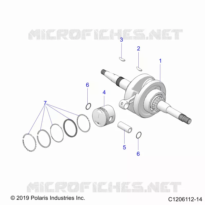 ENGINE, KURBELWELLE AND PISTON