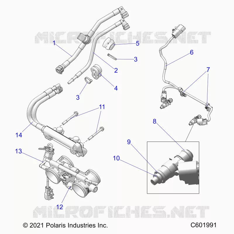 KRAFTSTOFFSYSTEM, RAIL, LINES AND THROTTLE BODY