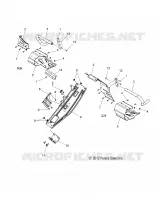 CHASSIS, CLUTCH GUARD AND FOOTRESTS