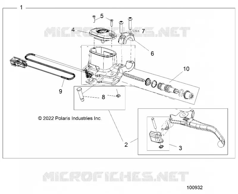 VORDERBREMSE BRAKE LEVER AND MASTER CYLINDER