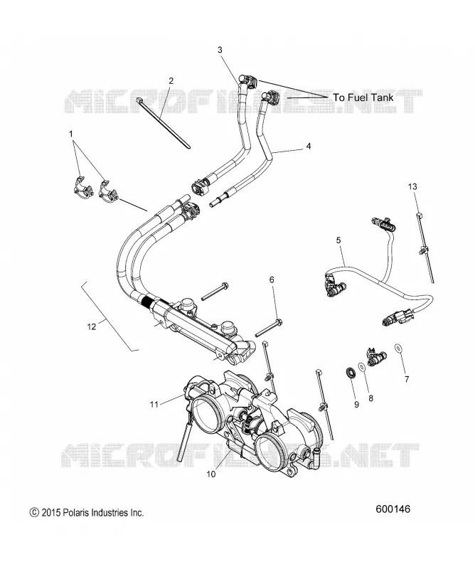 FUEL SYSTEM, RAIL, LINES AND DROSSELN BODY