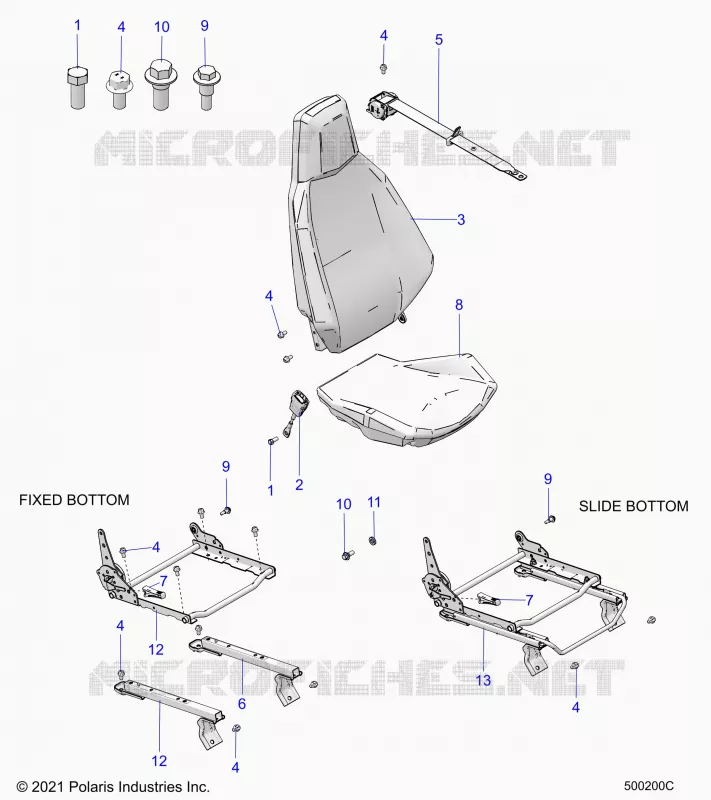 SITZ (PASSENGER) AND SEAT BELT MOUNTING