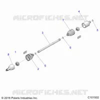 ANTRIEB, REAR HALF SHAFT