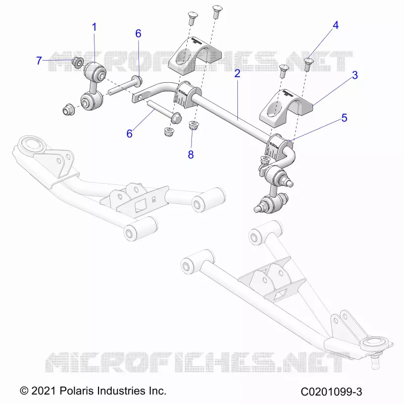 SUSPENSION, FRONT STABILISATORSTANGE