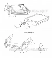 BED, JOUNCE BUMPER AND MOUNT