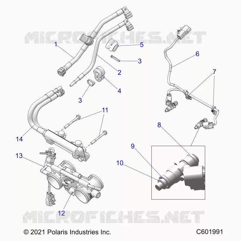 KRAFTSTOFFSYSTEM, RAIL, LINES AND THROTTLE BODY