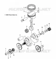 MOTOR, KURBELWELLE AND KOLBEN