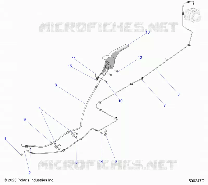 HINTERBREMSE BRAKE LINE AND PARK BRAKE