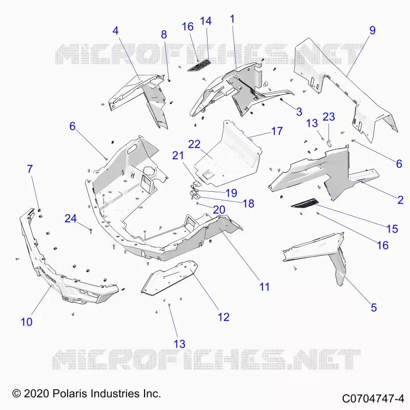 KAROSSERIE HINTEN RACK AND FENDERS