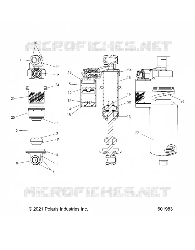 SUSPENSION, FRONT SHOCK TRACK- S24TDL8RS (601983)