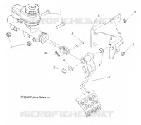 BREMSES, PEDAL AND MASTER CYLINDER MOUNTING