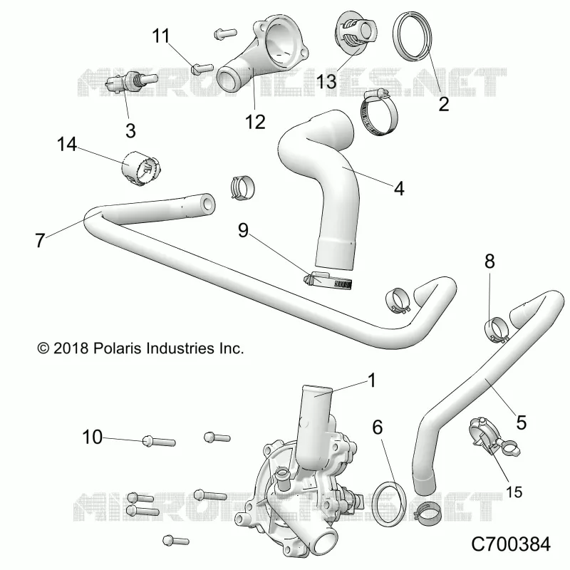 MOTOR, WATERPUMP AND BYPASS