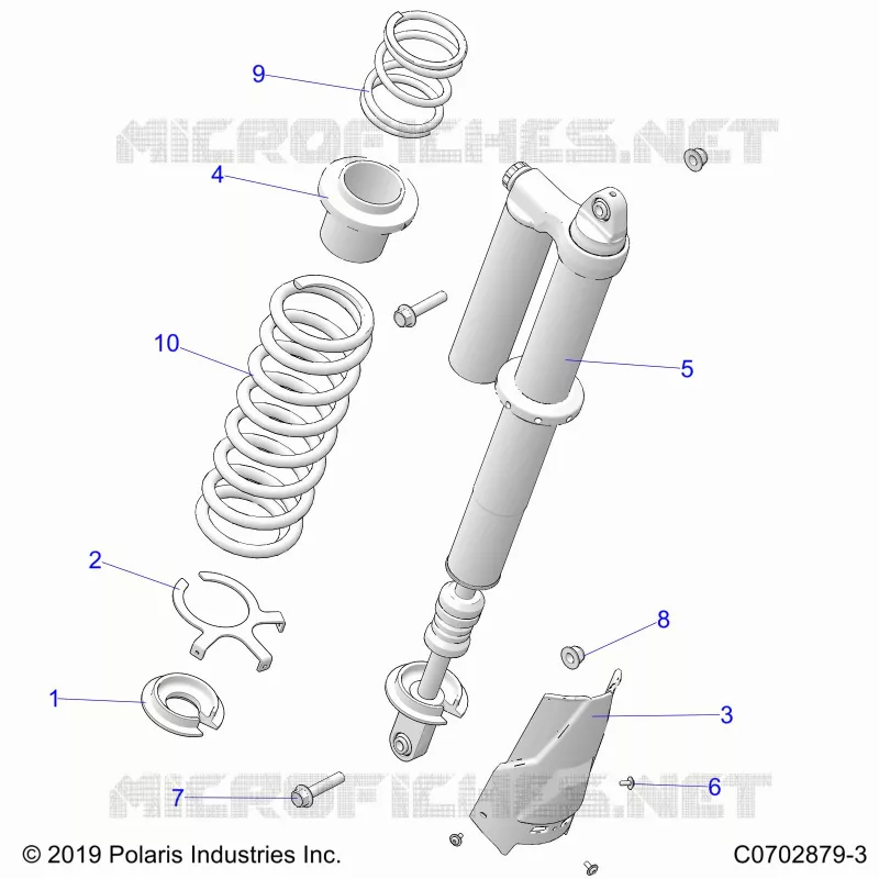 SUSPENSION, REAR SHOCK MOUNTING, STANDARD/PREMIUM