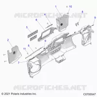 INSTRUMENTENTAFEL LOWER RC