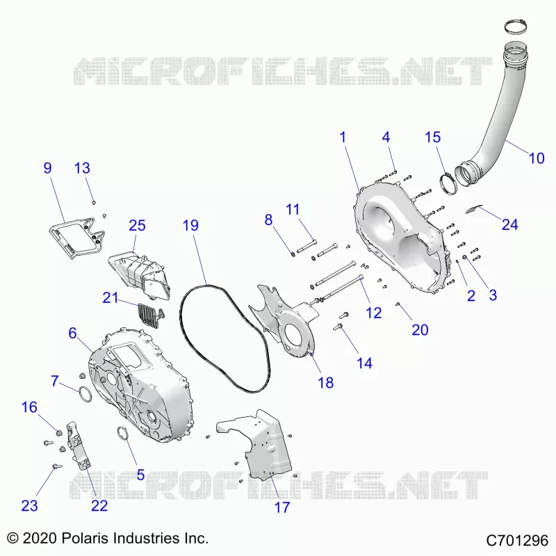 ANTRIEB, CLUTCH COVER AND DUCTING