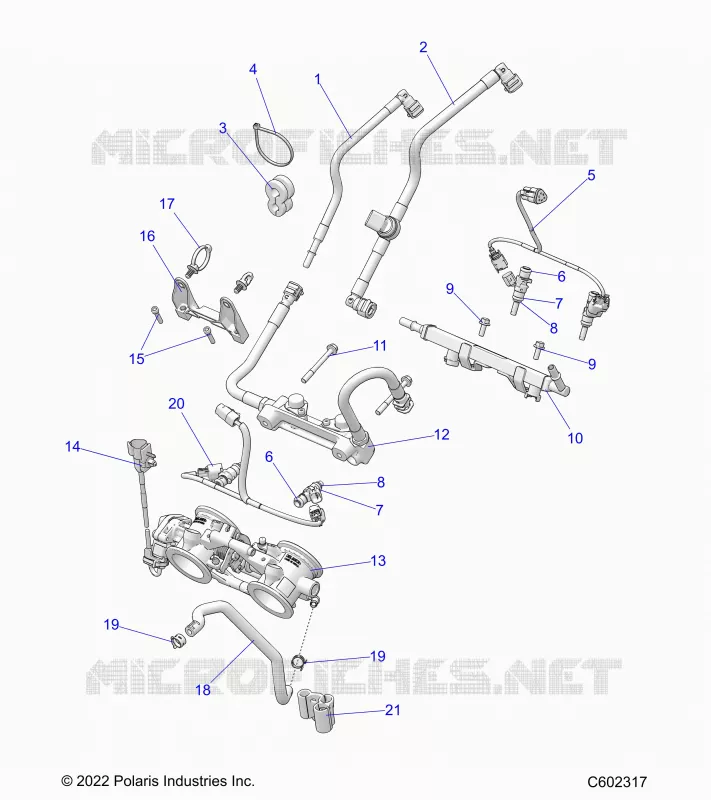 KRAFTSTOFFSYSTEM, RAIL, LINES AND THROTTLE BODY