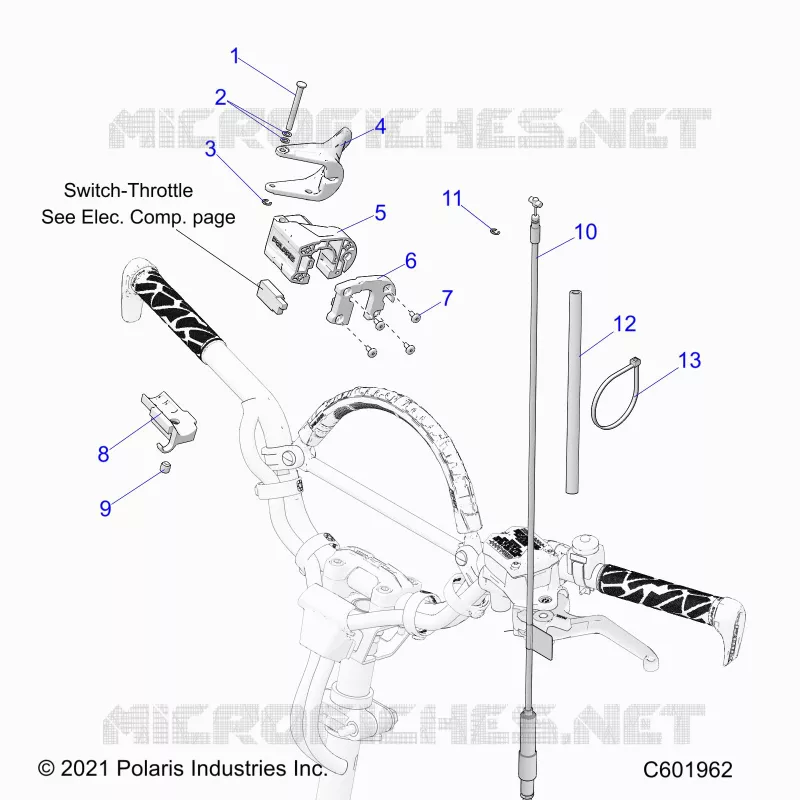 MOTOR, THROTTLE CONTROL ASM.