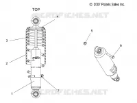 SUSPENSION, FRONT SHOCK TRACK (7043048)