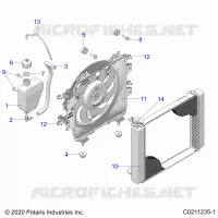 ENGINE, KÃŒHLSYSTEM, RADIATOR, FAN & OVERFLOW BOTTLE