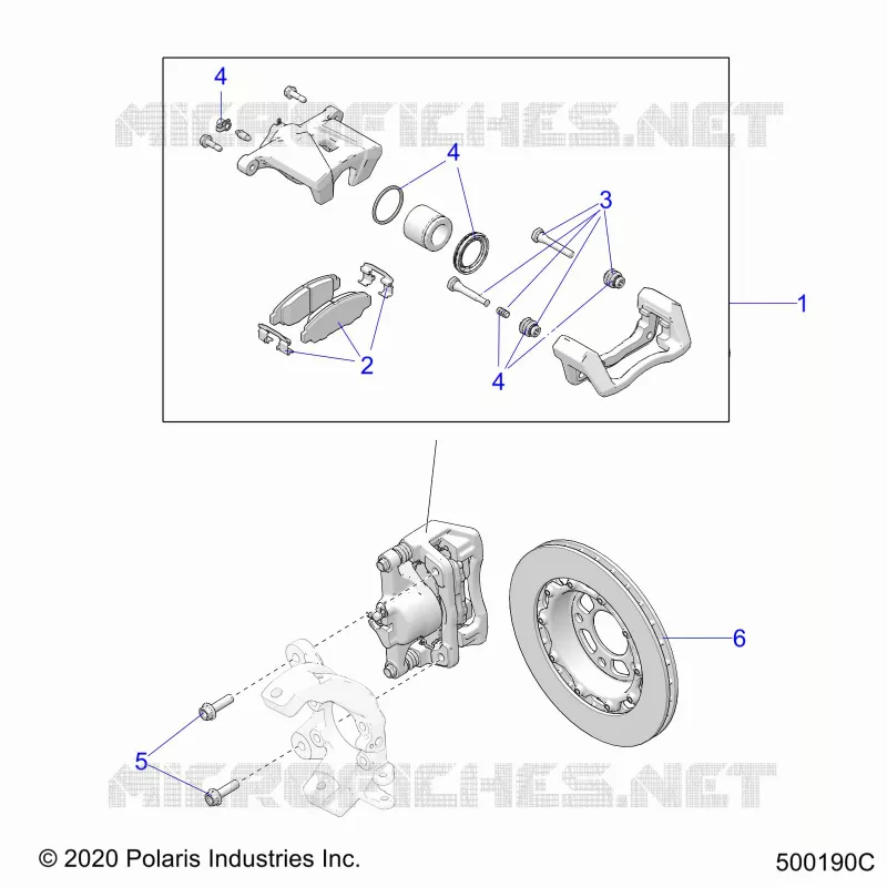 BRAKES, BREMSZANGE VORNE (SL/SLR MODELS)