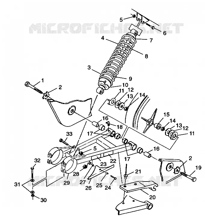 Schwingarm   SCHOCK Trail Blazer W98BA25C (4945464546B009)