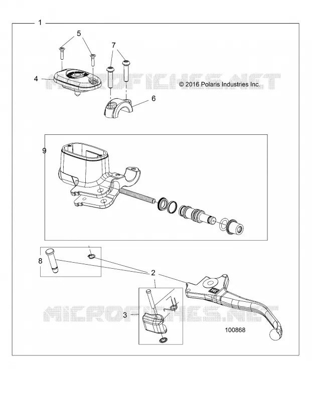 BRAKES, FRONT BRAKE LEVER AND MASTER CYLINDER