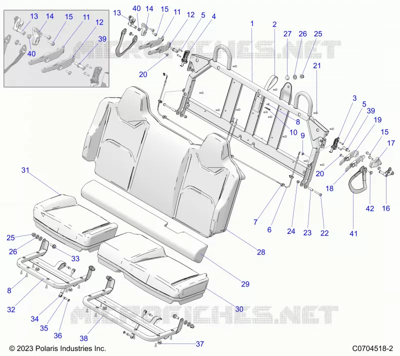 SITZ ASM., REAR