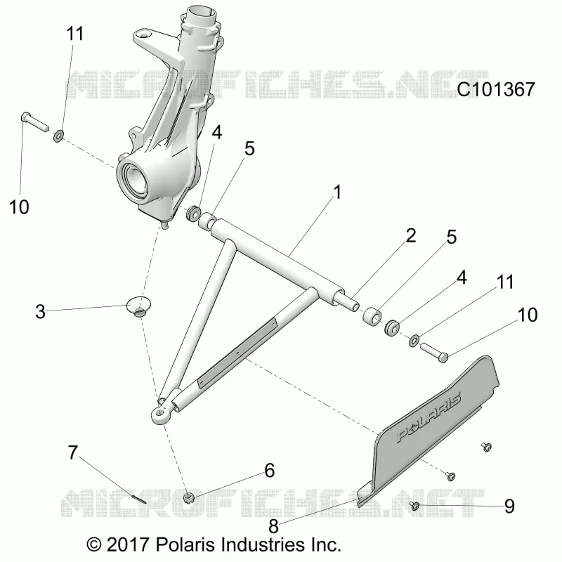 SUSPENSION, A-ARM AND STREBE MOUNTING