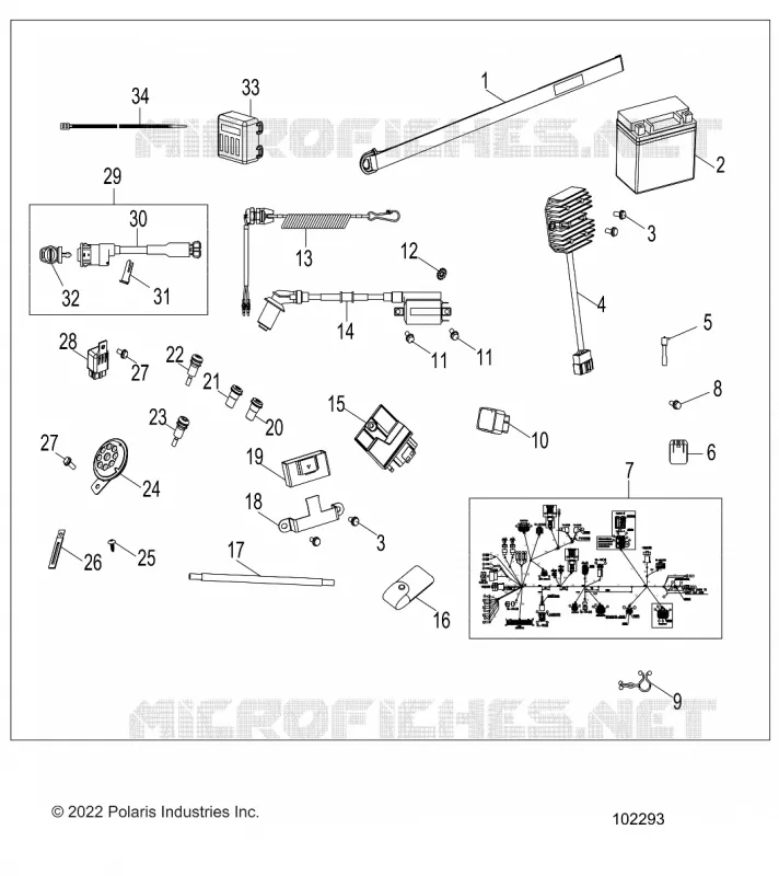 ELEKTRIC, SWITCHES, HARNESS AND INDICATORS