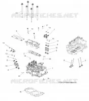 ENGINE, ZYLINDERKOPF, CAM AND VALVES